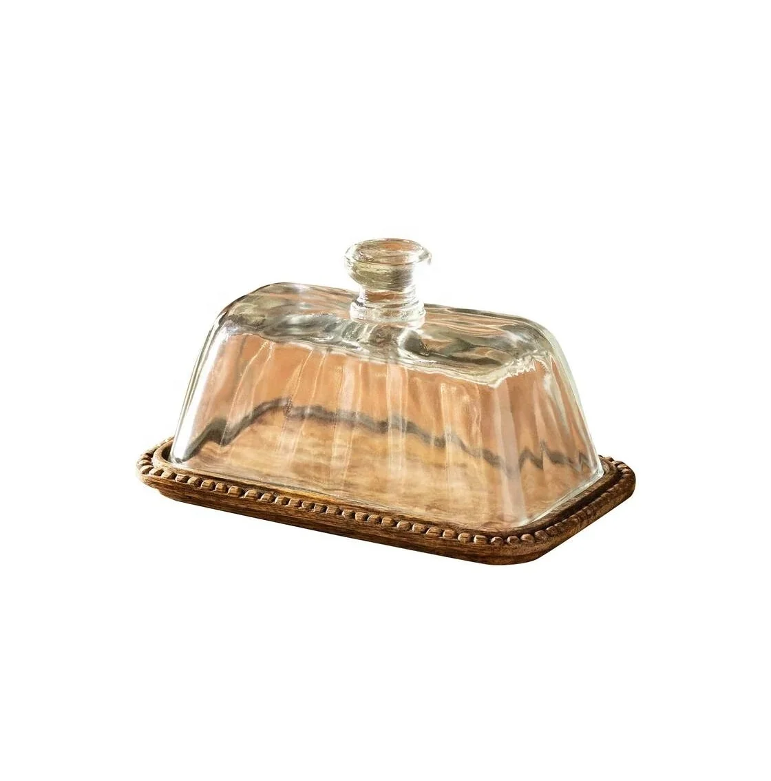 Rectangular Wooden Cakes Stand with Glass lid new design Manufacturer Wholesaler Cake Stand Home & Decoration