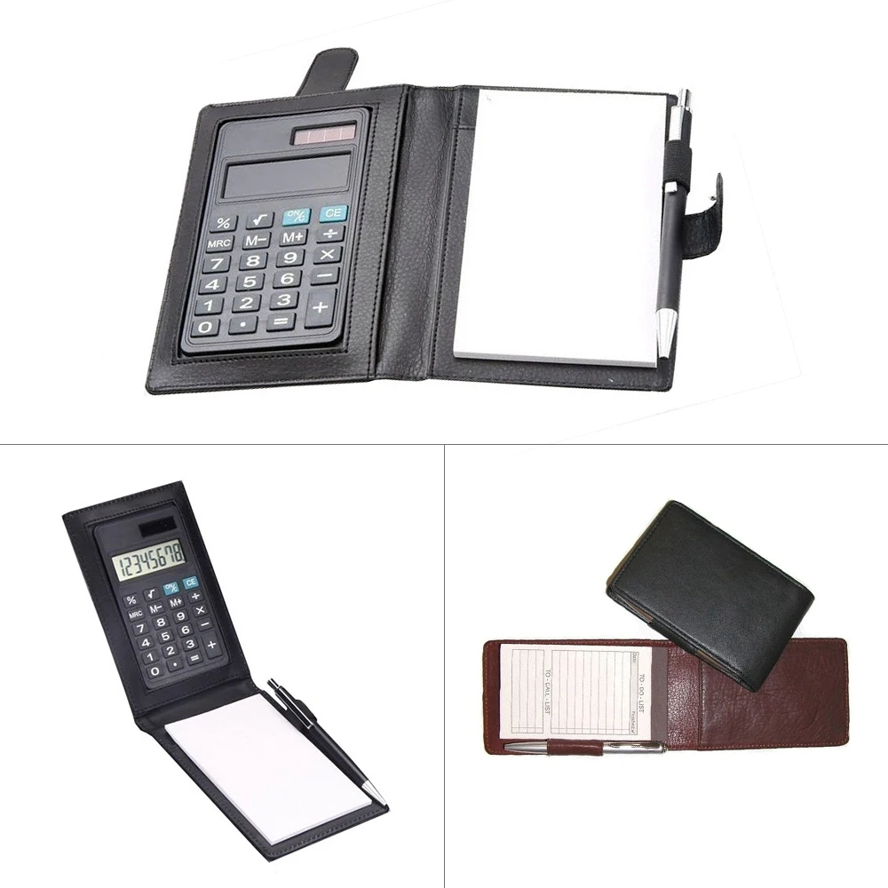 To Do List Compact Pocket Size Leather Notepad Available In Elegant Black And Maroon Color