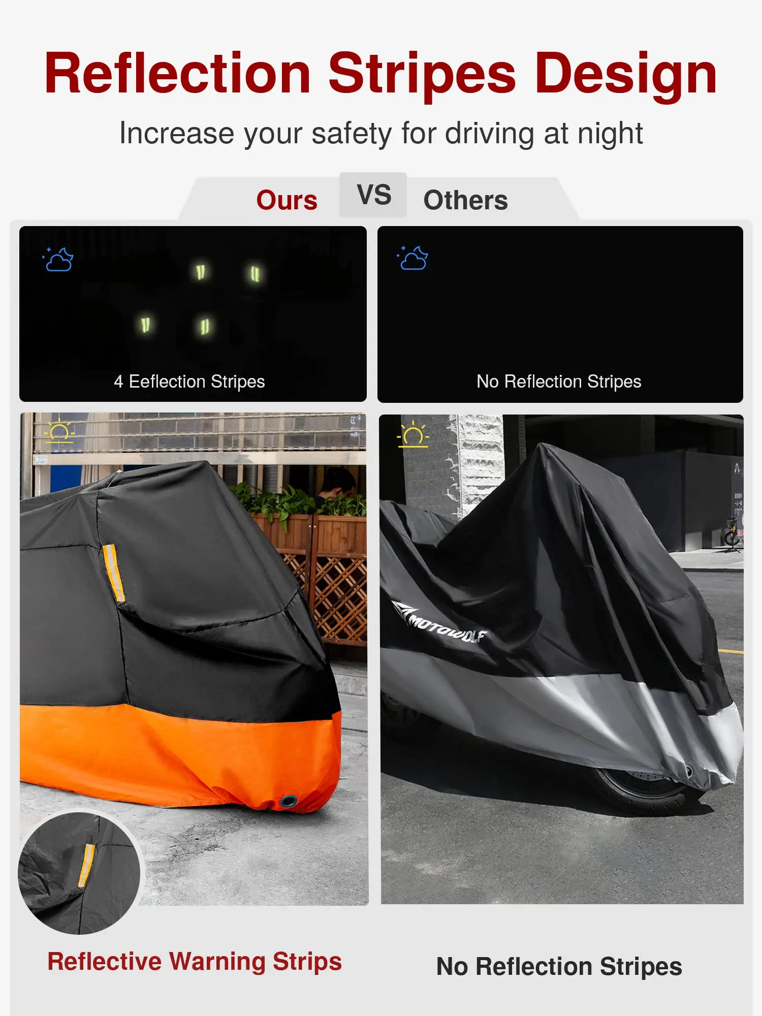 All Season Anti Scratch Waterproof Outdoor Foldable Stretch  Motorcycle Cover Shelter  Protective Case
