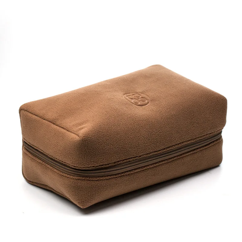 Cosmetic bag factory custom processing counter gift polar fleece granular fleece cosmetic bag velvet bag factory