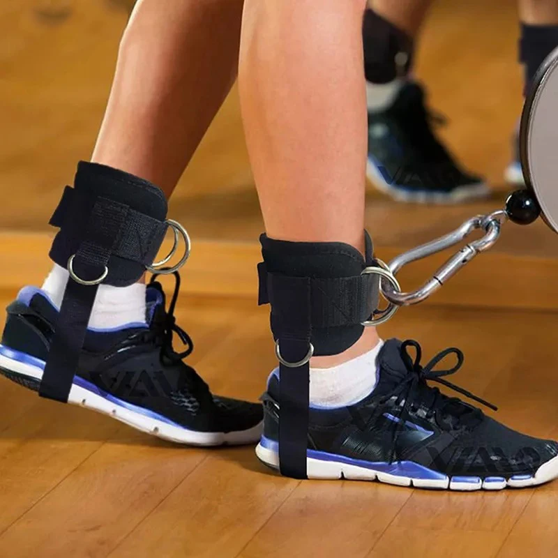 Customization Fitness Accessories Gym Ankle Straps for Cable Machines Ankle Straps Adjustable Ankle Straps