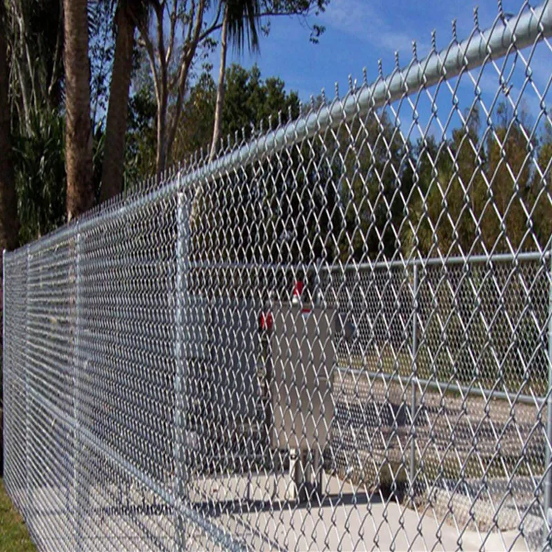 American Standard Diamond Mesh Wire Railing Cyclone Sports Fence Panels Diamond chain link fencing