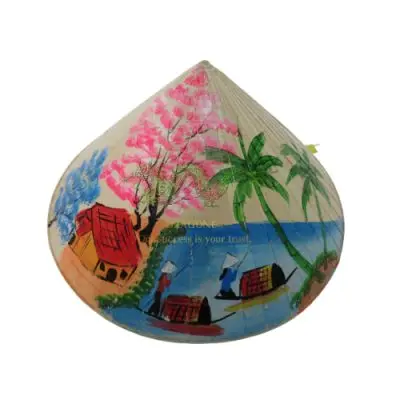 Vietnam Bamboo Conical Promotion Hat Use For Beach Party Holiday Customize the size