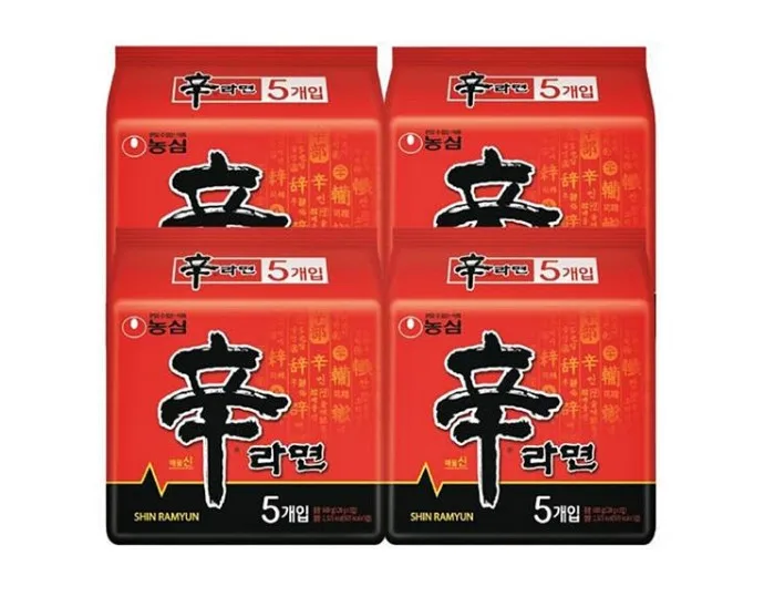 Nongshim Shin Ramyun лапша быстрого приготовления чашка Ramen Ramyun Корейская острая лапша, Европейская популярная еда в мире