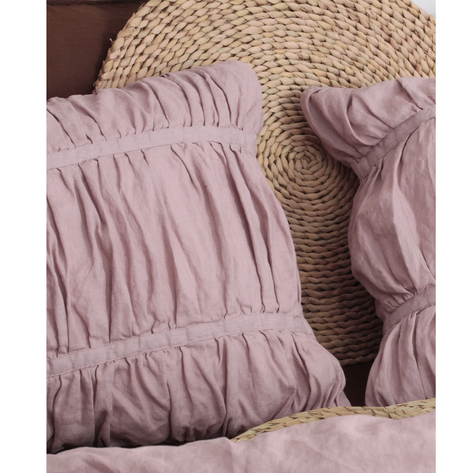 Wholesale High Quality decorative french linen fabric pillow cover for home decor