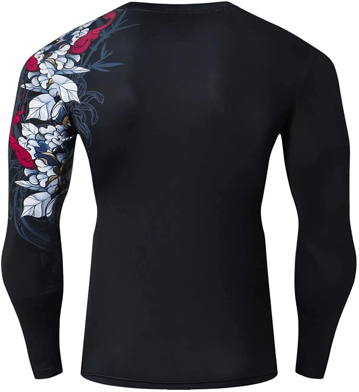 Gym Rash Guard Sbart Long Sleeve Rashie Quick Dry Rash Vest Chlorine Resistant Swim Shirt Mens UV Protection Rashguard