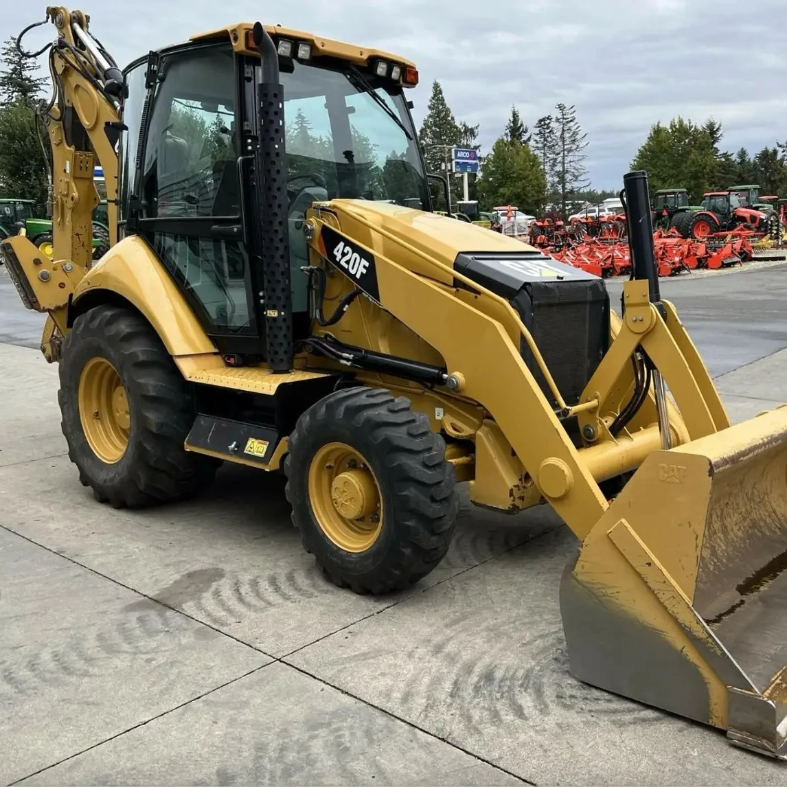 Used Condition 4x4 CAT 420F Used Backhoe for Sale /Used CATERPILLAR 420F Backhoe Loader with Cheap Price