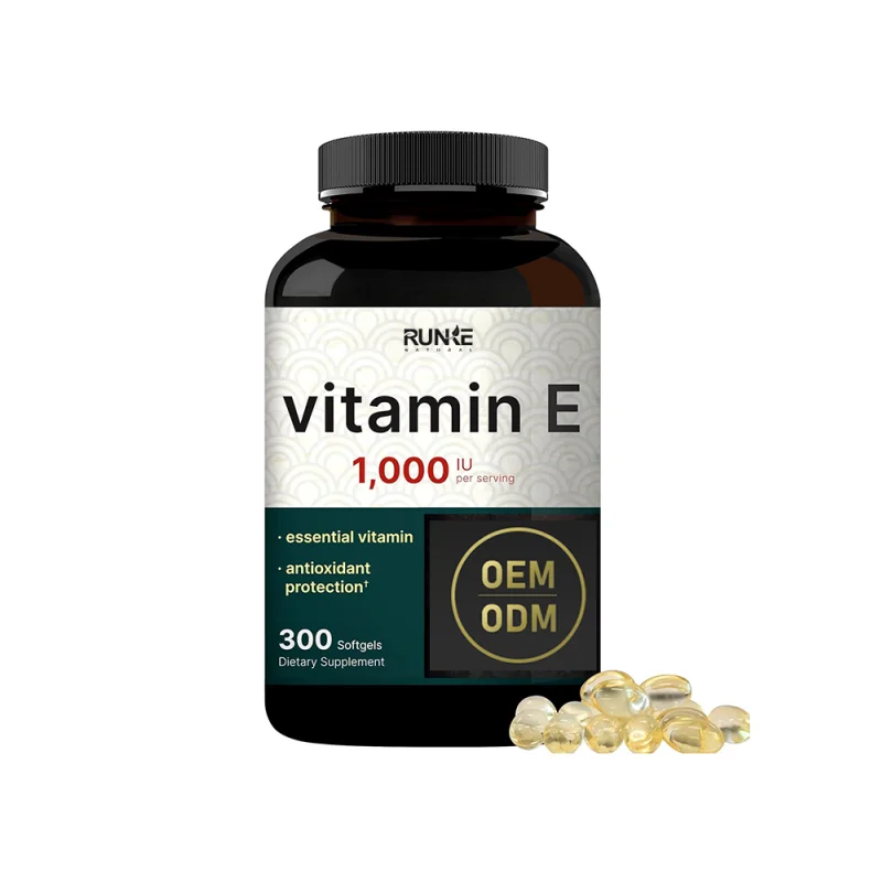 OEM Best Price Beauty Products Vitamin E Capsules Vitamin E Soft Capsule for Whitening Skin
