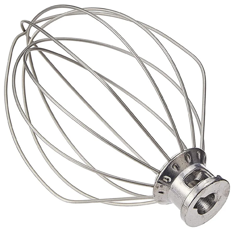 Stainless Steel Mixer Egg Cream Stirrer Head K5AWW Suitable for 4.5Qt.Kitchenaid Noodle Mixer