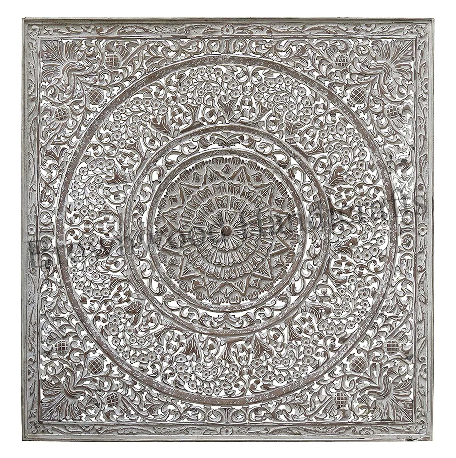 Latest Arrival Modern Design Hand Carved Design 17mm Thickness & 60 X 60 cm MDF Carved Wooden Wall Panel For Decoration & Gifts