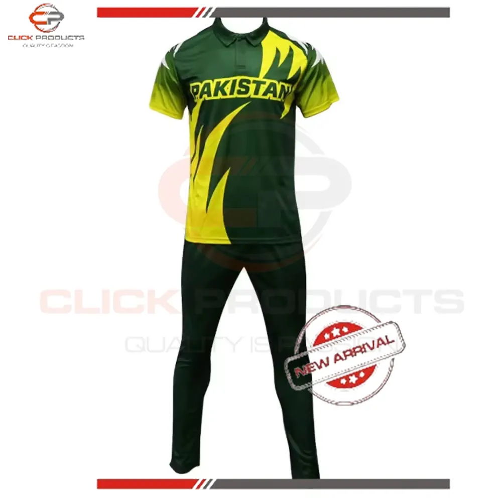 Cricket Uniform and Jersey with Light Weight Comfortable Print Logo team designs color cricket dress uniform made in Pakistan