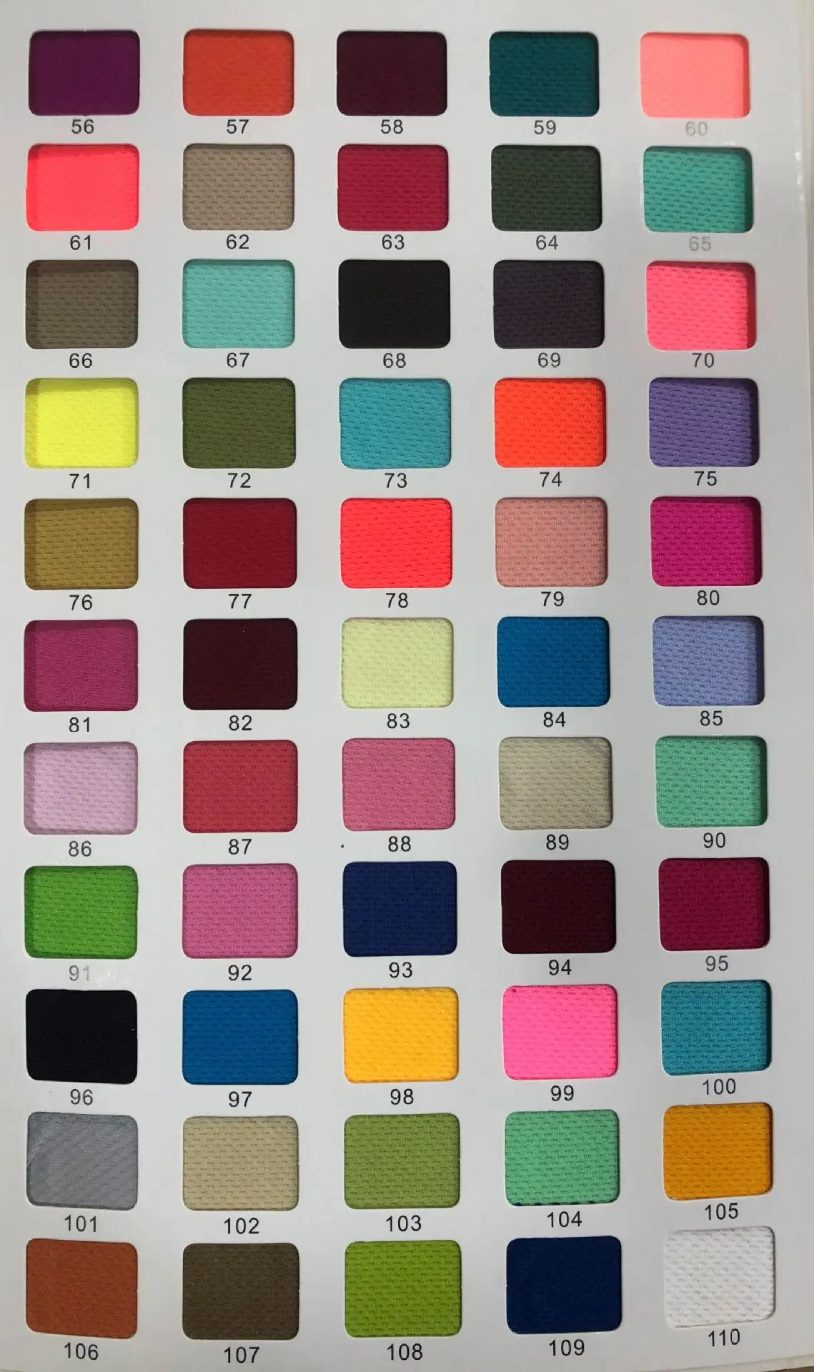 Bird Eye Cloth Sports T-Shirt & Quick-Drying Shorts Fabric 168 Colors Porous Wiping Towel Breathable Mesh Knitted for Girls