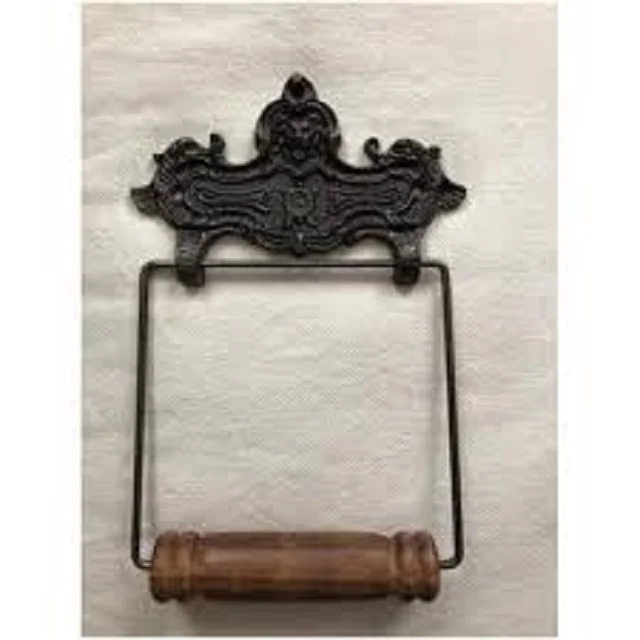 Antique Vintage Wall Mounted Cast Iron Toilet Paper Holders Roll Holders Stand Old European Style Bathroom Toilet Paper Holders