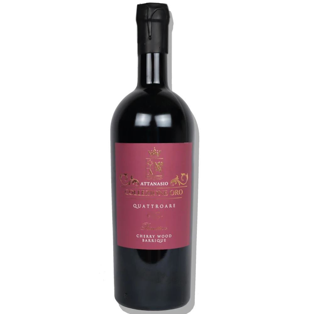 Примечания о обеденном столе с изображением сливы, срок годности, лучшие типы красного вина Attanasio Collection Zion Oro Series VA-Quattroare из Италии