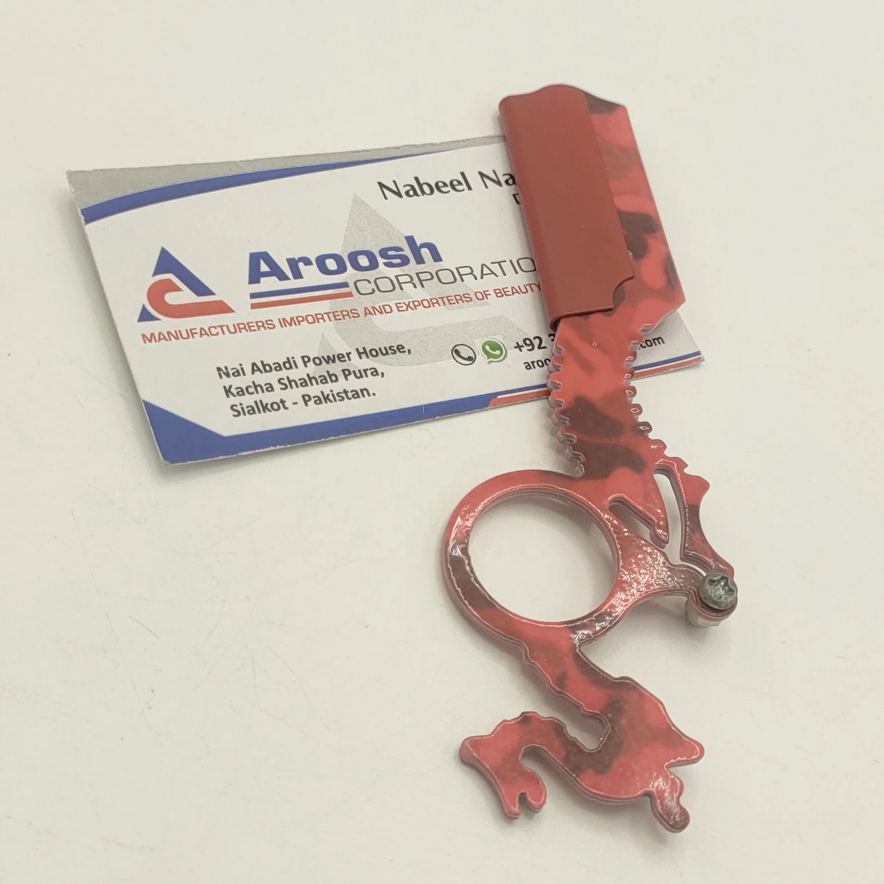 Wholesale High Quality Stainless Steel Custom Logo Professional Barber Finger Razor