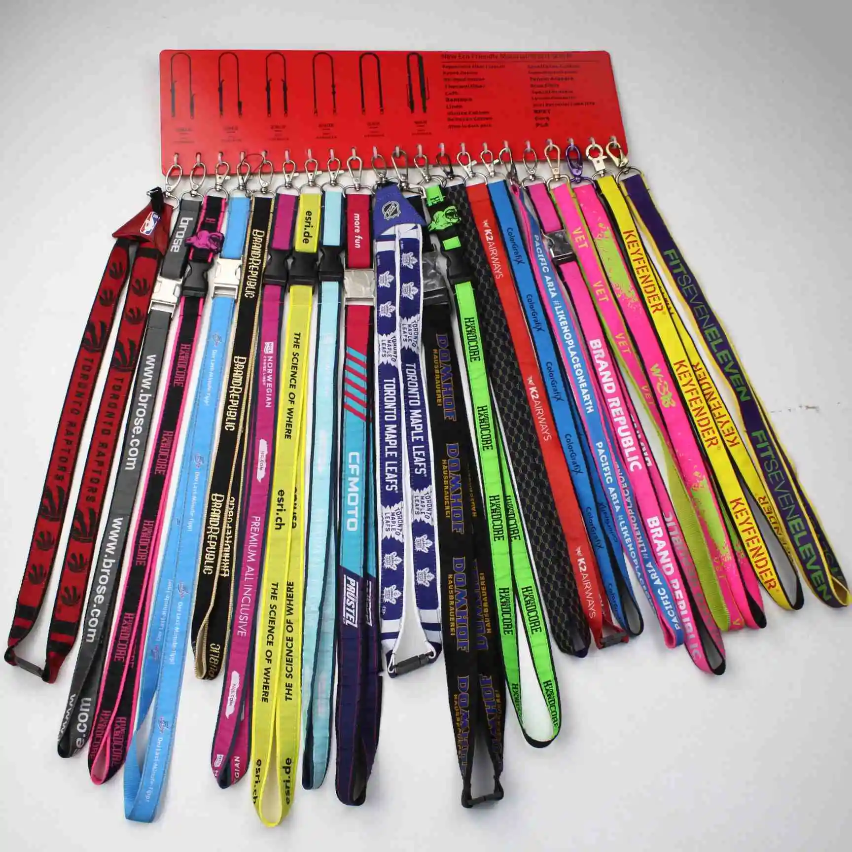Wholesale ID Card Holder Lanyards, Creative 2.0cm Flashing Flat Fiber Straps Fashionable Gift for Events and Offices/