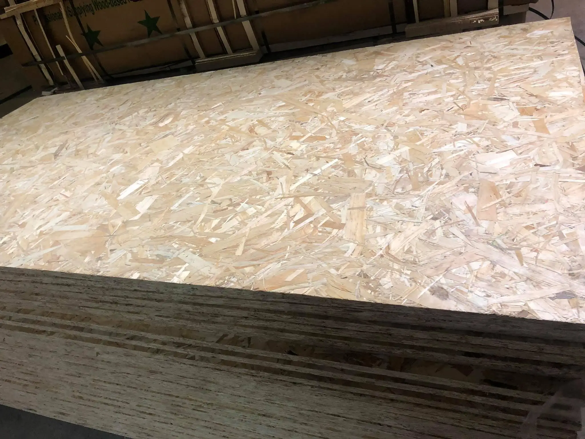 9 mm / 18 mm / 25 mm Melamine Chipboard / OSB Board Oriented Strand Board