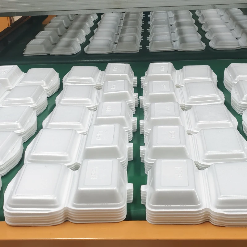 disposable foam plates making machine lunch box vacuum forming production line PS foam plate fast food plate making machine