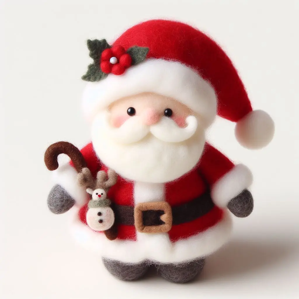 Eco-Friendly Mini Santa Claus Figurines: Adorable, Small, and Perfect for Christmas Decorations