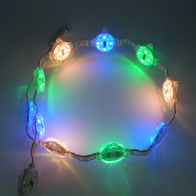 XQD Waterproof 12mm RGB LED Pixel Light Full Color DC12V DMX SMD Module for Outdoor Event and Display Lighting
