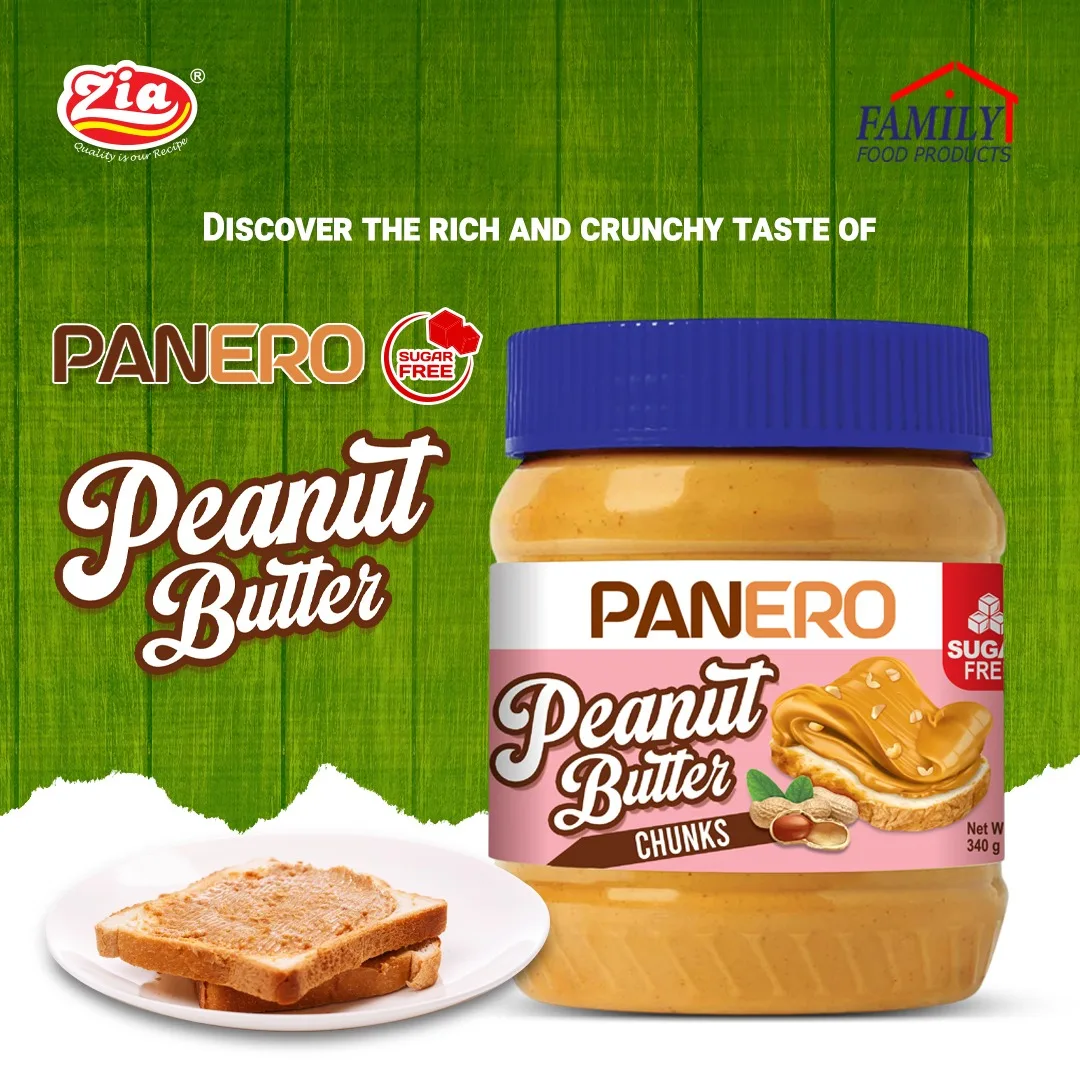 Peanut Butter with Chunks Sugar Free Full of Nutritious Healthy Food Heath Conscious Spread High Quality peanut Diabetic Free