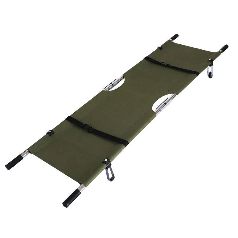 Factory Price Emergency Portable Rescue Folding Steel pipe galvanizing  Stretcher For Medical Use