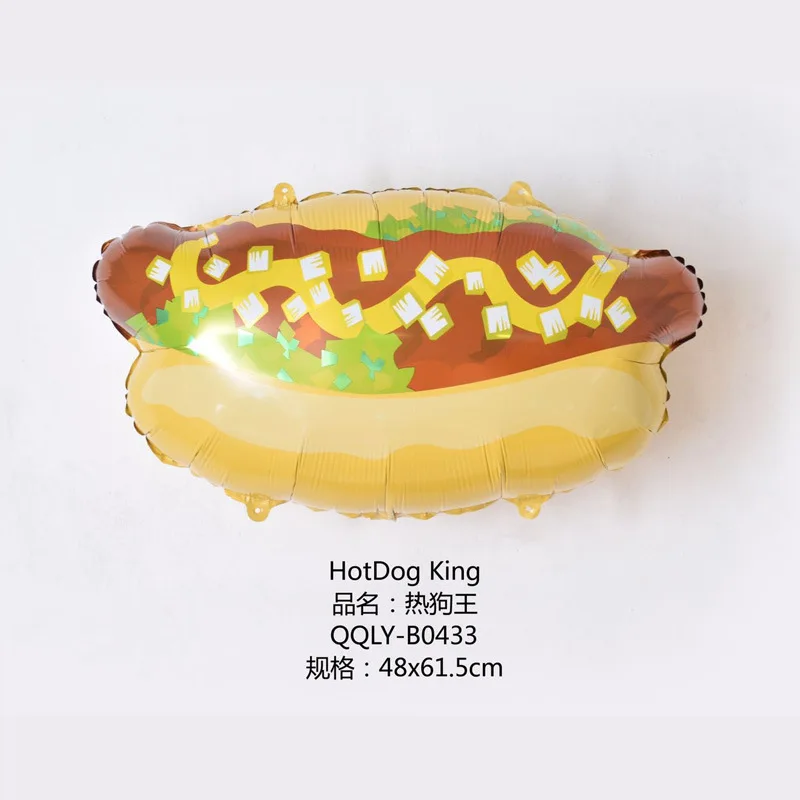 Longstar Dessert balloons donuts phi popcorn hot dog king cones birthday ice cream hamburgers Foil Balloon Series