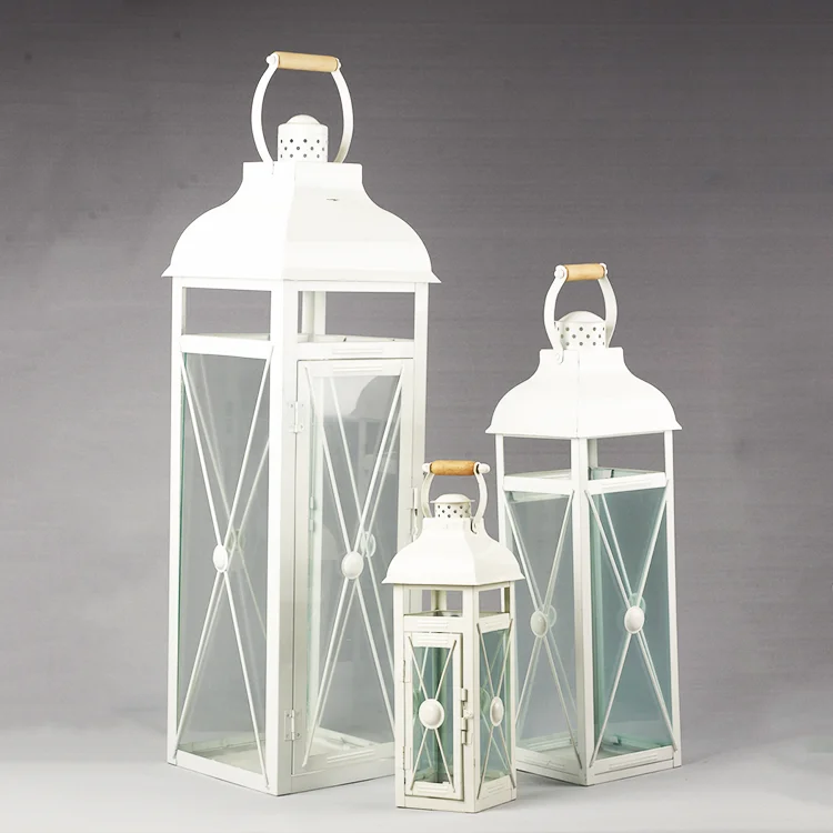 2022 wholesale lantern moroccan decorative Led candle modern lanterns Outdoor hanging metal lanterns