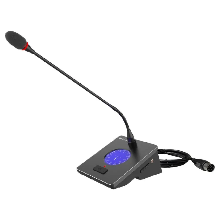 Tabletop LCD Screen conference mic system delegate microphone for discussion system