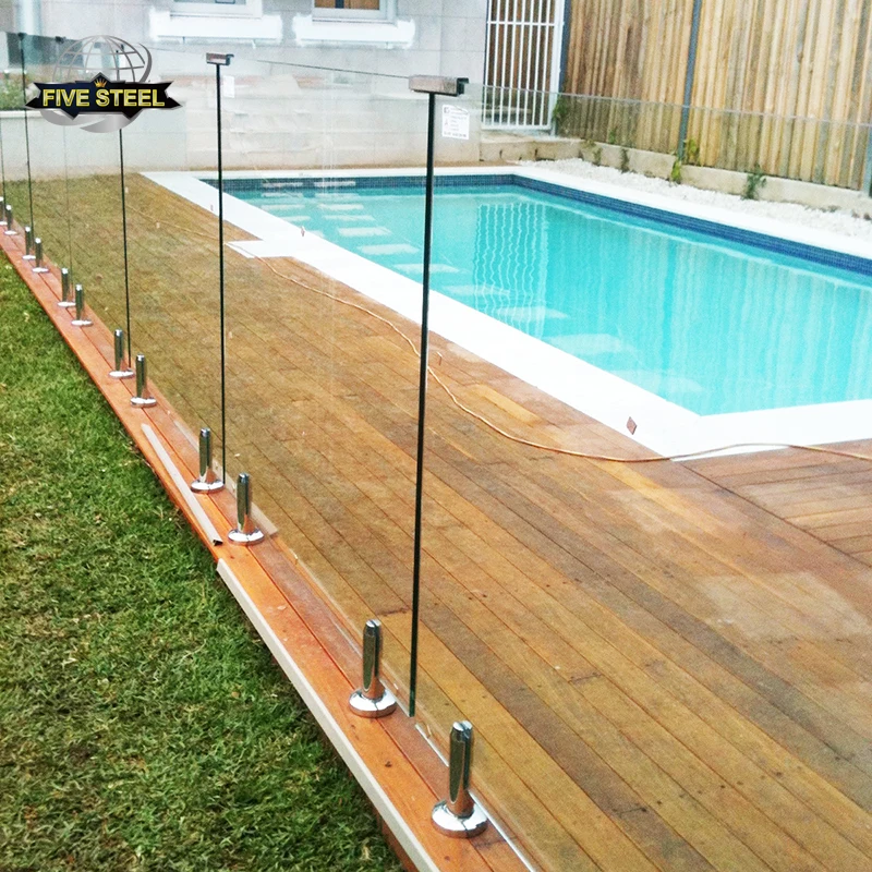 New Design Stainless Steel Frameless Glass Pool Fence