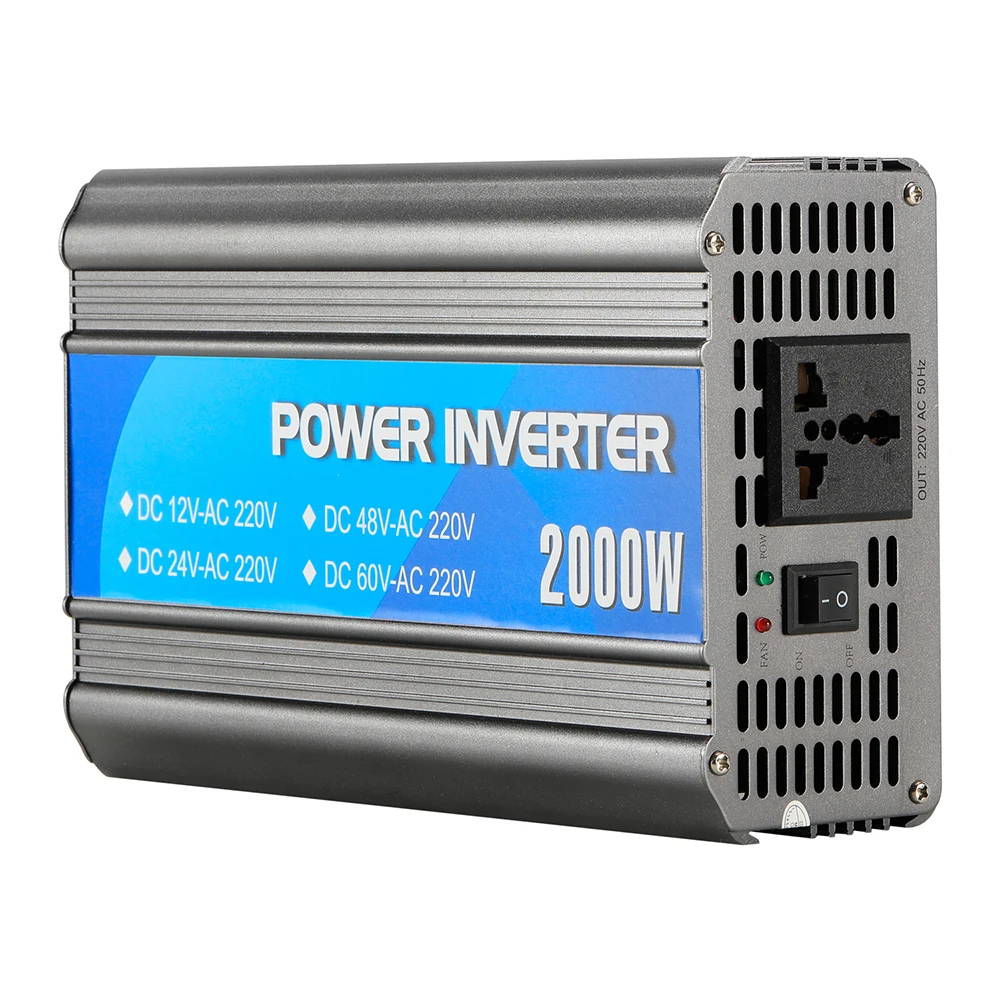 12v to 220v inverters Dc to AC Converter Modified Sine Wave 2000W 2000Watts Car Power Inverter