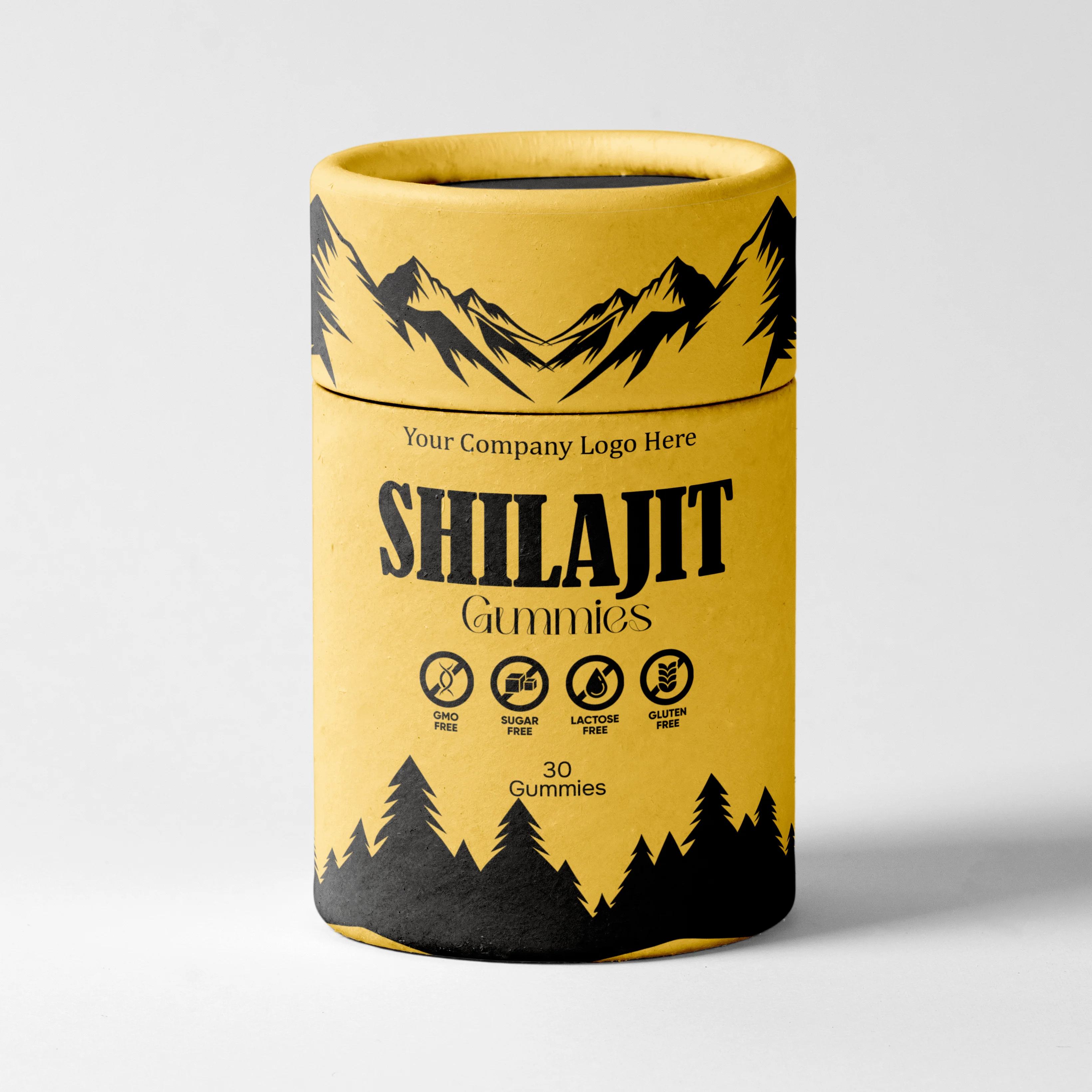 OEM/ODM Shilajit Gummies с чистыми Гималайскими ингредиентами экстрактом растворителя улучшением здоровья для оптовых покупателей