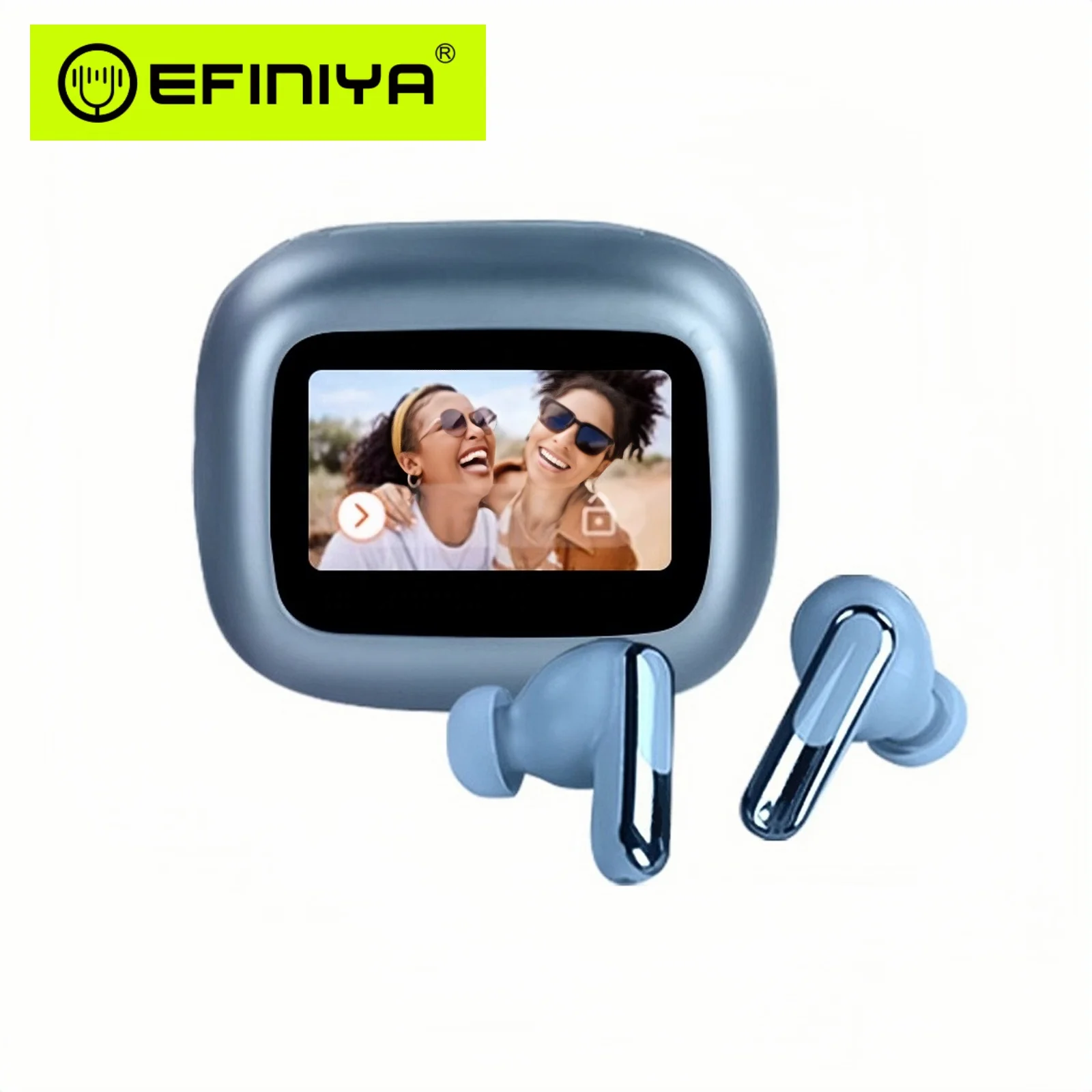 ANC Earphones V5.4 True Wireless Stereo Earphones Headphones In-Ear TWS Wireless LCD Touch Screen factory Earbuds Headset