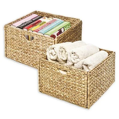 100% Natural Water Hyacinth Foldable basket water hyacinth storage basket hand woven baskets from Viet Nam best price high quali