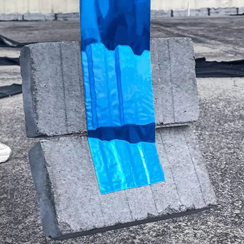 ANTI Blue 20cm*10m Color Steel Tile Waterproof Self-Adhesive Aluminum Film Blue Butyl Waterproof Tape Membrane Roof Leak Repair