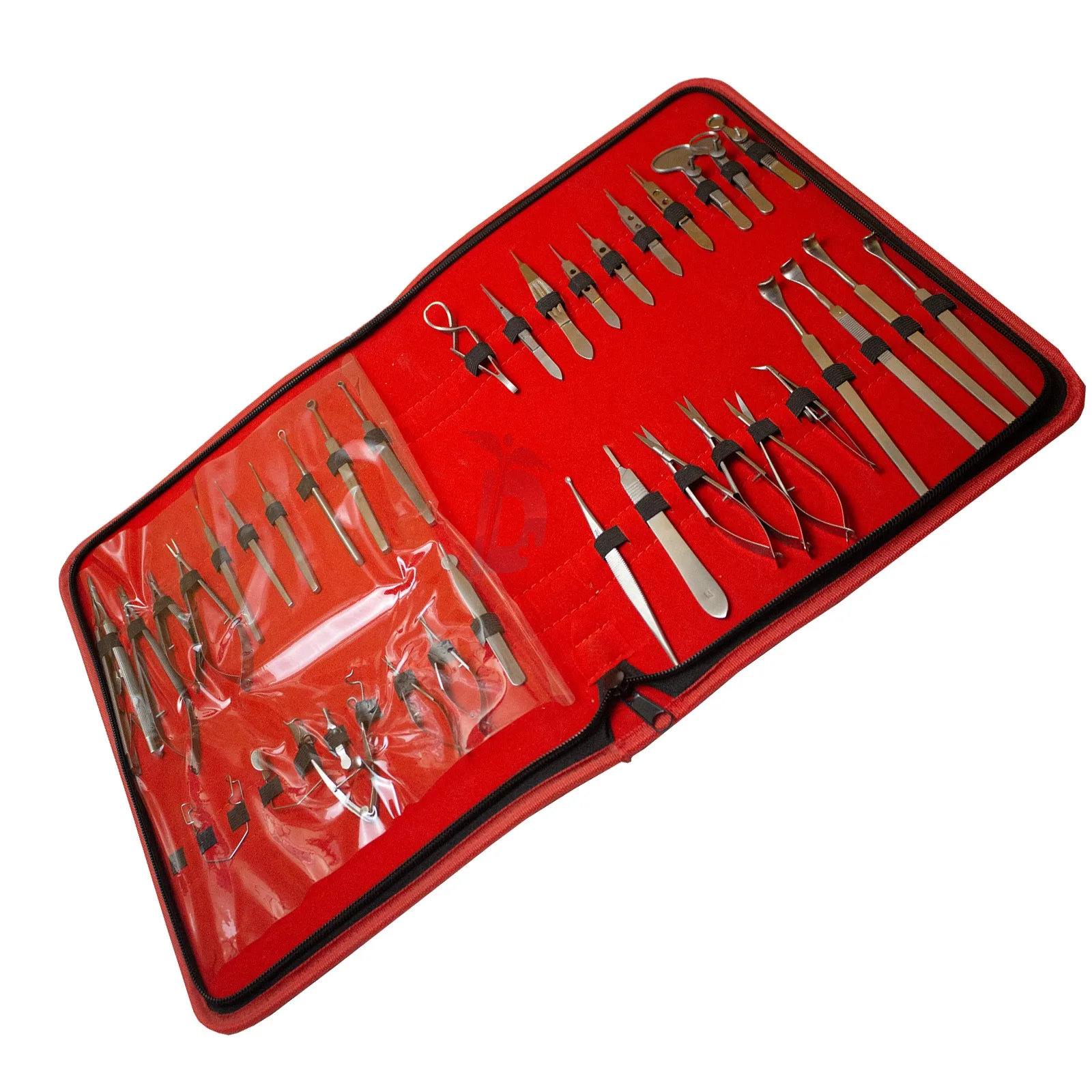 Set of 46 PCs Ophthalmic Eye Micro Surgery Surgical Instruments Set with Pouch