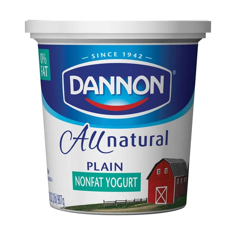 Оптовая продажа йогурт контейнер Dannon с крышкой