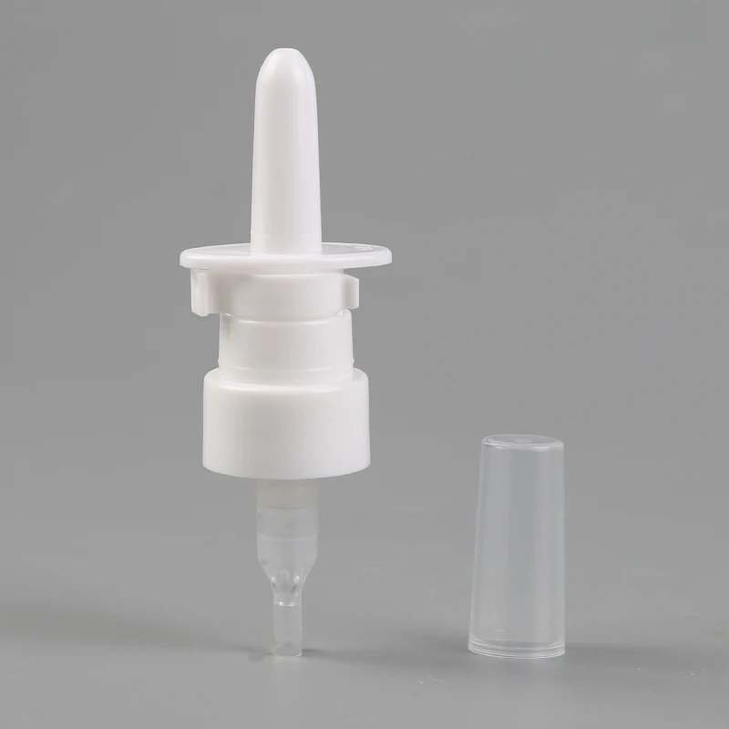 Good sale custom nasal spray white color nasal spray tan 20/410 for medical bottle