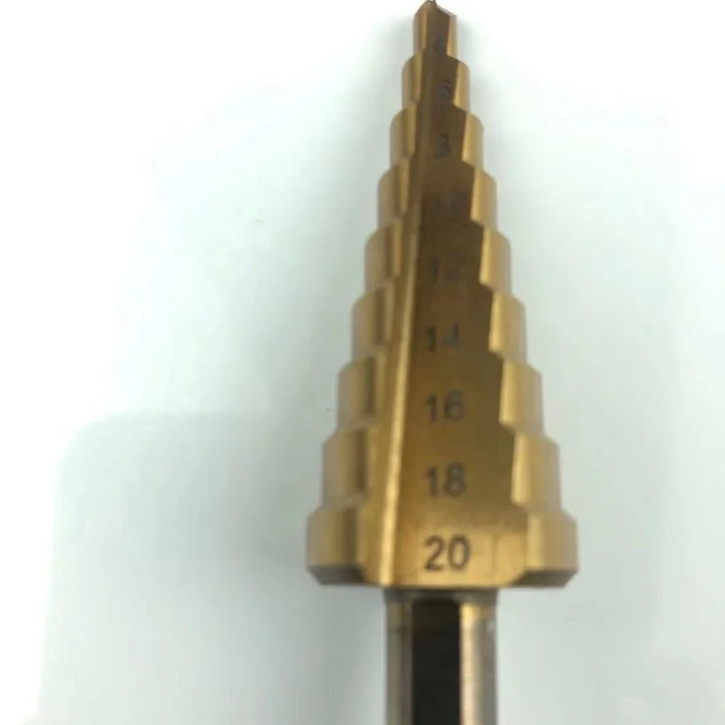 3Pcs High Quality HSS Step Drill Bit Set For Metal Drilling, 4-12mm,4-20mm,4-32mm,Hex Titanium Coated,4241 High Speed Steel