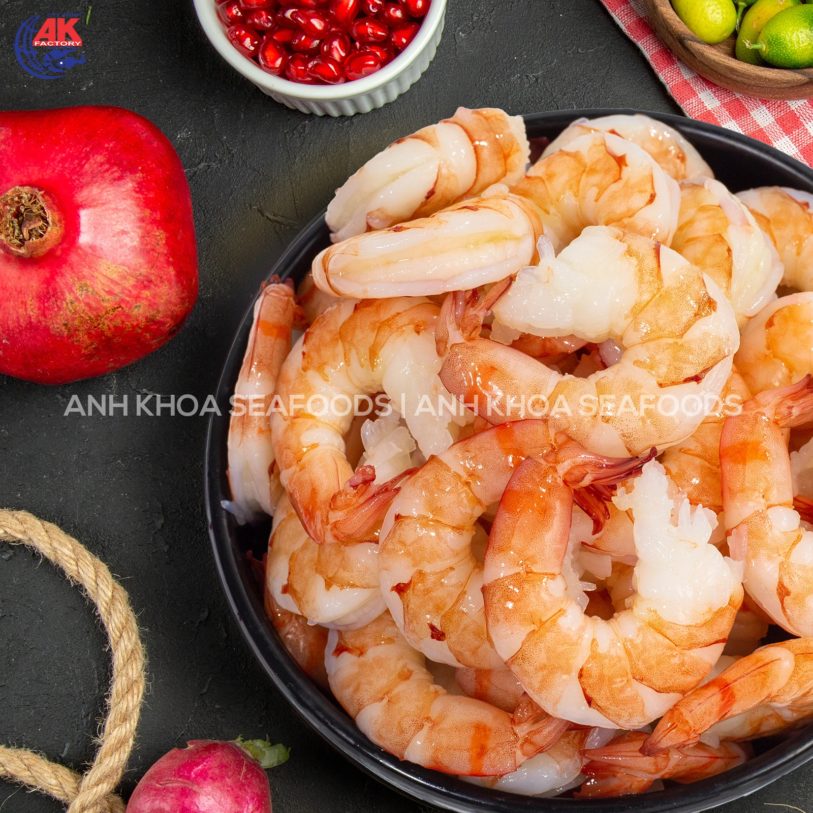 Vietnam Seafood Supplier Cooked Black Tiger Shrimp Peeled & Deveined Tail Off BT/CPD With Custom Weight Order