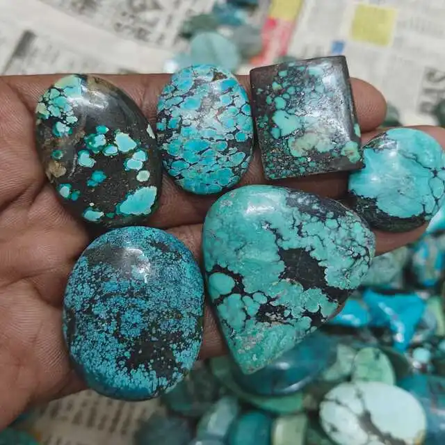 2024 Natural Tibet Turquoise Lot Handmade handmade Jewelry Making Pendent Wholesale Jaipur Bulk price Best Quality Gemstone