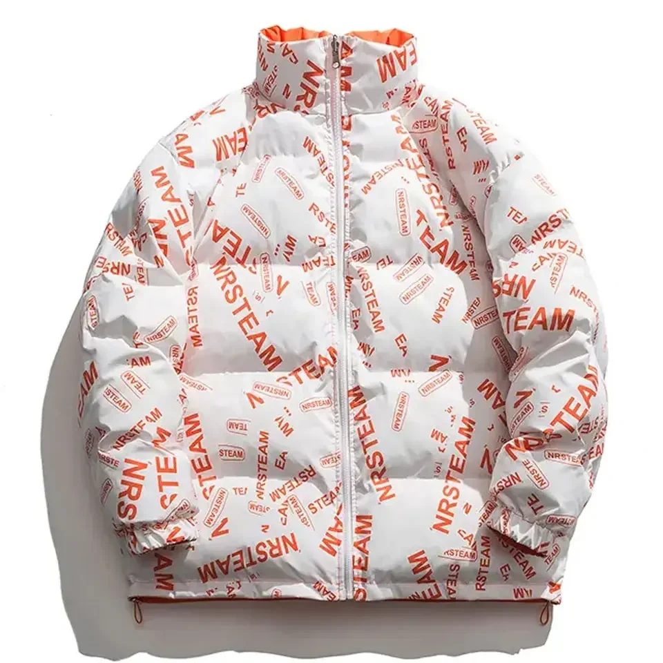 Женская стеганая куртка-пуховик унисекс с воротником-стойкой и высокой горловиной