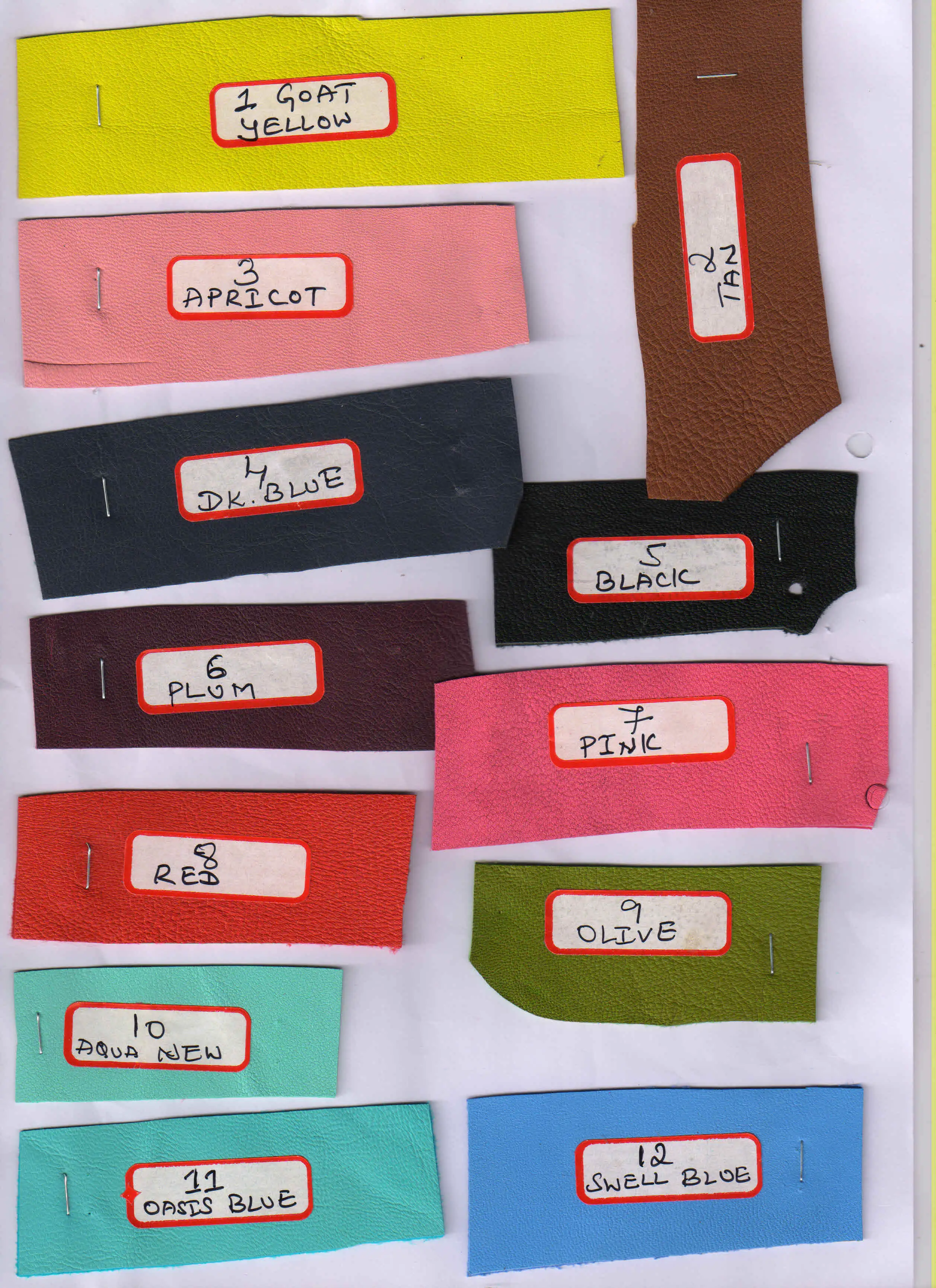 Leather skins