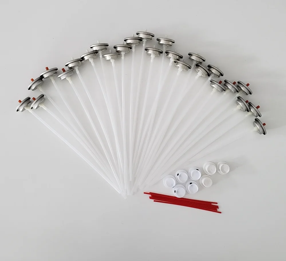 Aluminium-Plastic Diameter 65mm T-shape Stream Spray Nozzle Spray Valve For Aerosol Paint Cans And Air Freshener