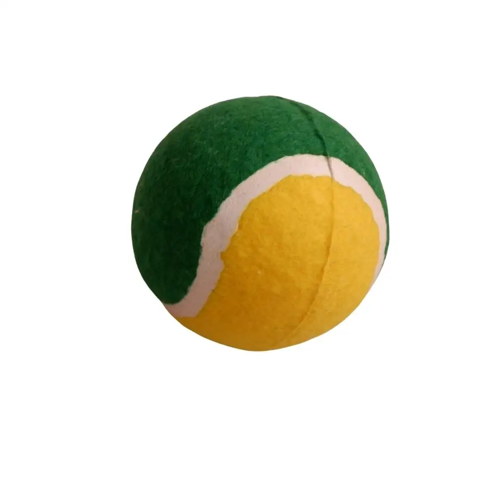Wholesale Cheap Price Pet Supplier Custom Logo Pet Rubber Tennis Ball Training Indoor Outdoor Pet Toys Non Toxic Material