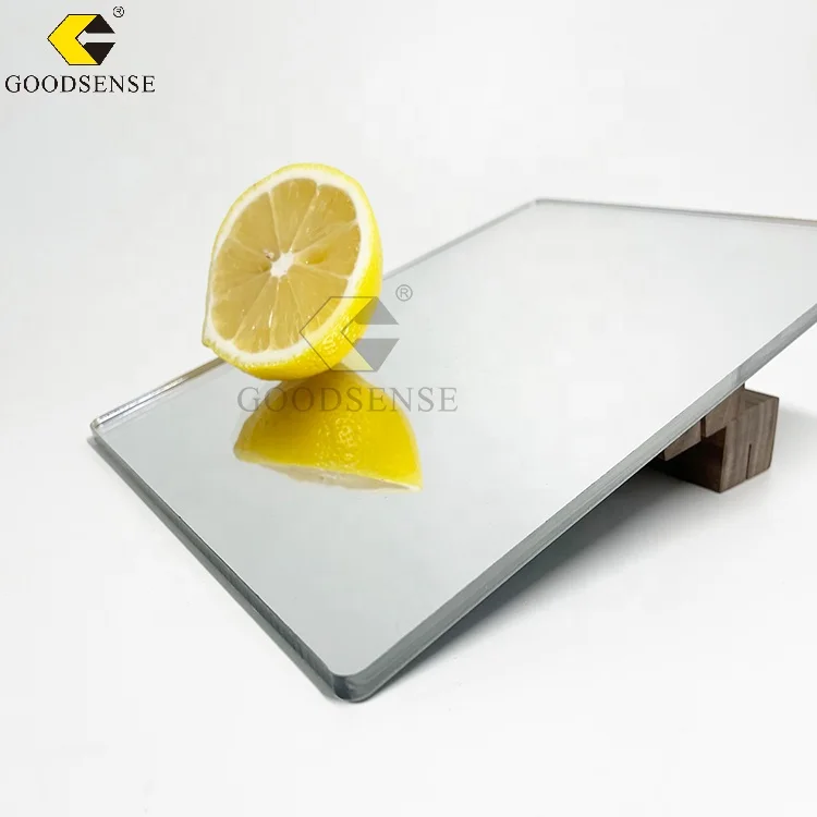 Goodsense Polystyrene Silver One Way Mirror Sheet Supplier Large Wall Sticker PS Mirror Self-Adhesive Plastic Mirror for Signage
