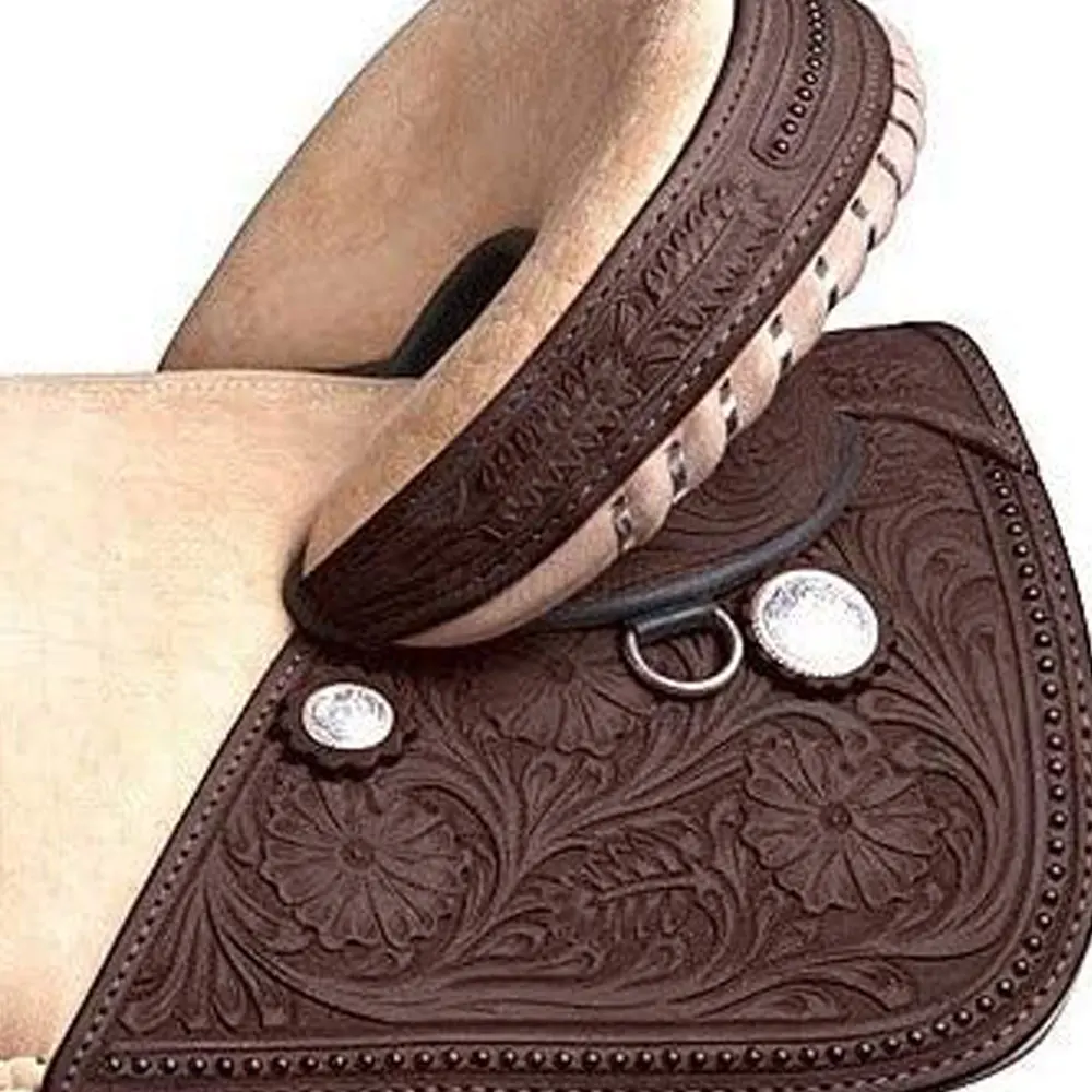 Best Quality Outdoor Pure Leather Made Horse Riding Saddles For Sale OEM Customized Logo By Madrid Sports