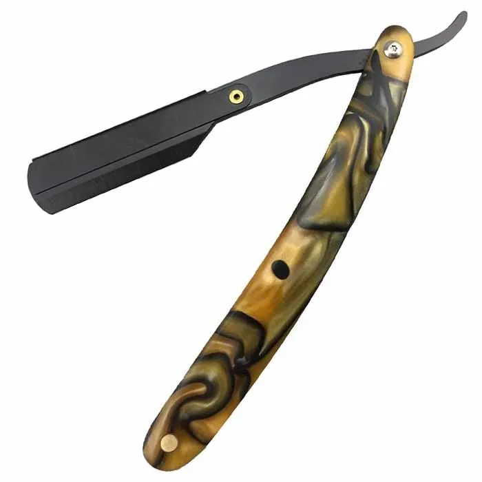 Stainless steel grooming hair removal shaving razors easy replaceable blade with fancy wooden handle razors