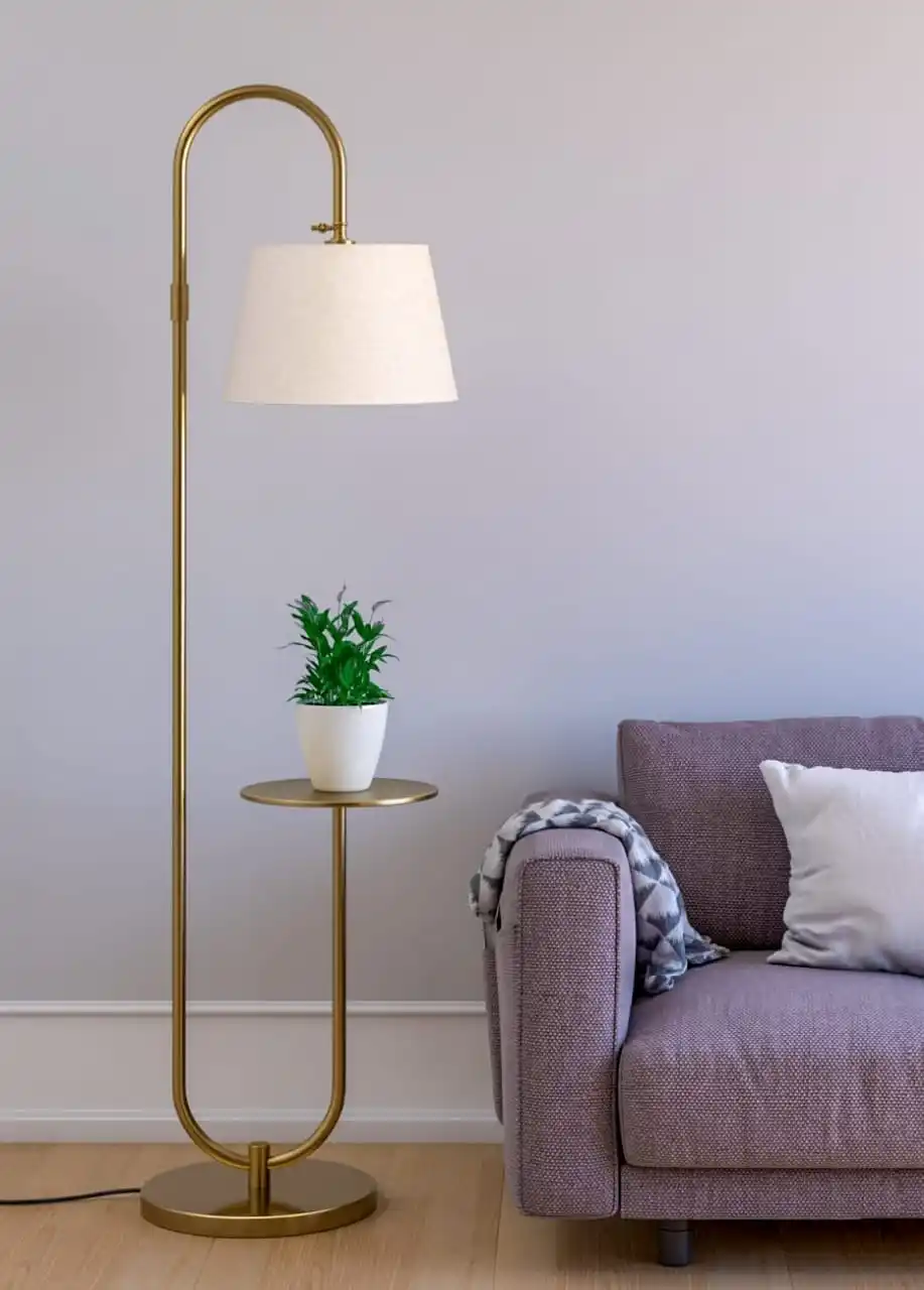 Adjustable Light Luxury Floor Lamp Living Room Study Reading Lamp Bronze Vintage Vertical Desk Lamp
