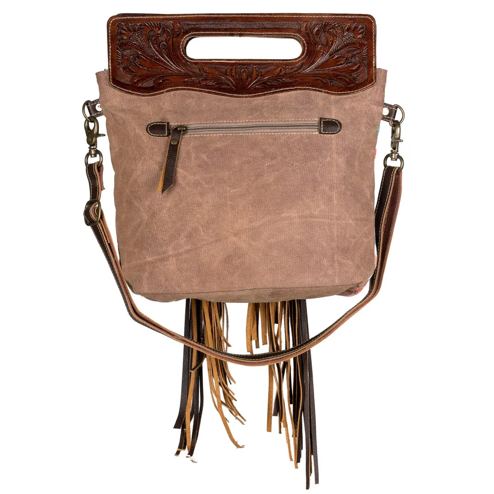 saddle blanket tooled handmade crossbody bag for women genuine leather handbag with leather fringes adjustable strap boho bags c